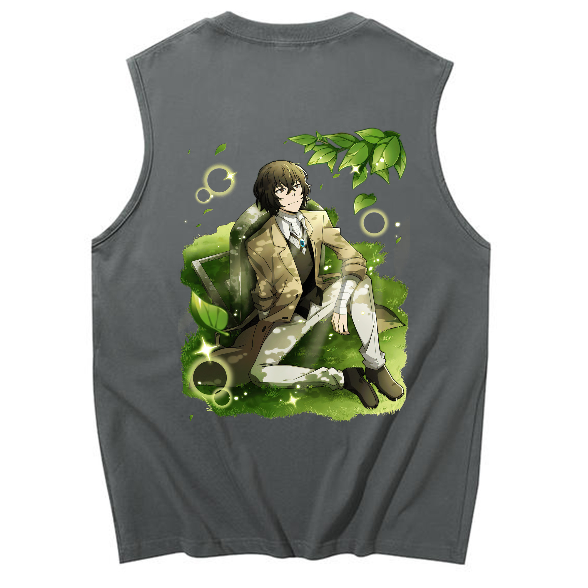（画像用） 文豪ストレイドッグス Bungo Stray Dogs コットン100％タンクトップ（背面プリント）